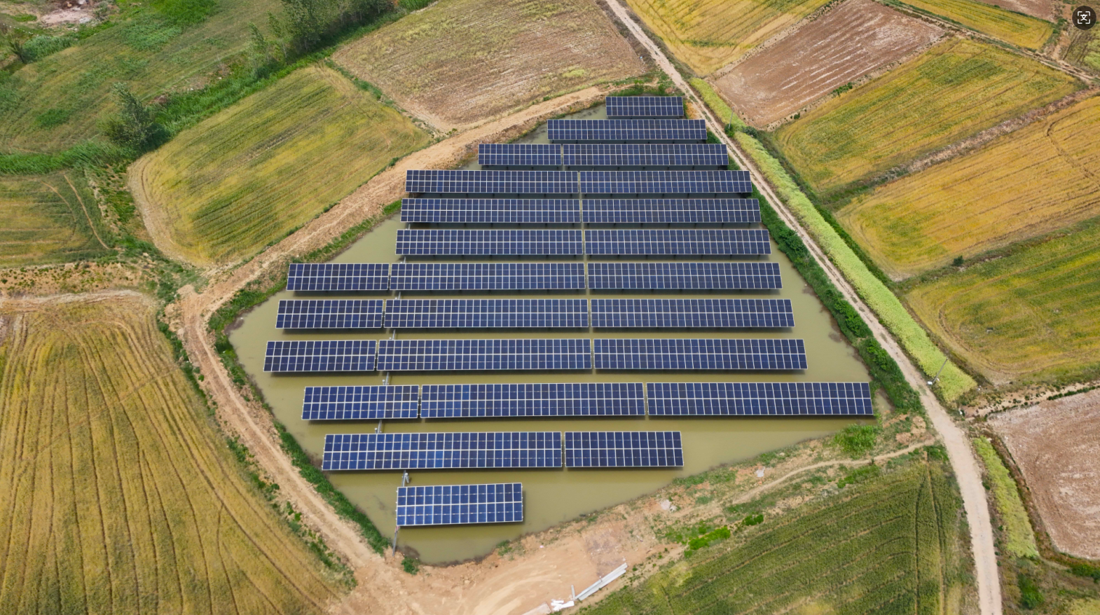 “绿电+养殖”双丰收！今年会科技肥东县八斗镇渔光互补项目二期并网